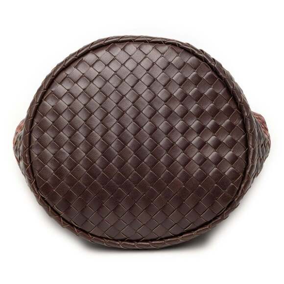 BOTTEGA VENETA Brown Leather Intrecciato Tote Bag - Picture 3 of 6